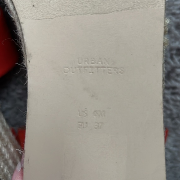 NWOB Dark Orange Suede Espadrilles Urban Outfitters - 6 - Picture 7 of 7